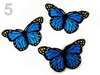 Applikation/Bügelbild Schmetterling Imperial Blue