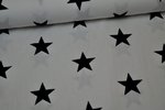 Baumwolle Stars by Poppy weiß/schwarz 101
