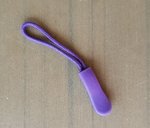 Reißverschluss Zipper Anhänger lila