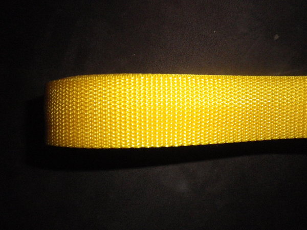 Gurtband 30 mm Gelb