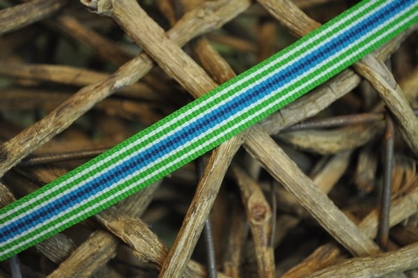 Baumwoll Ripsband streifen