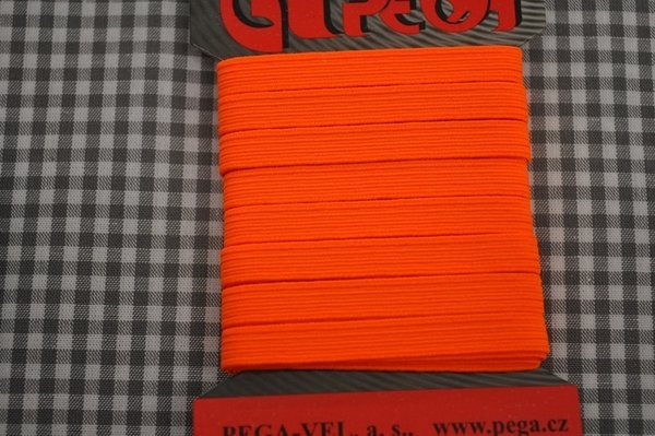 5m gummiband neon orange 0,7cm