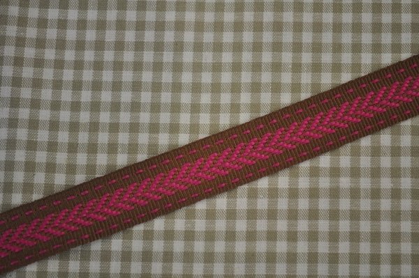 Ripsband pfeile braun/pink