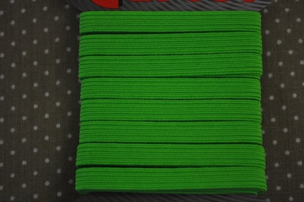 5m gummiband neon grün 0,7cm