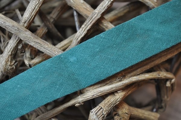 Schrägband gefalzt 20 mm waldgrün