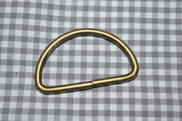 D-Ring 40 mm offen bronze