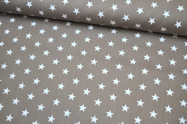 Baumwolle Petit Stars by Poppy Taupe 019