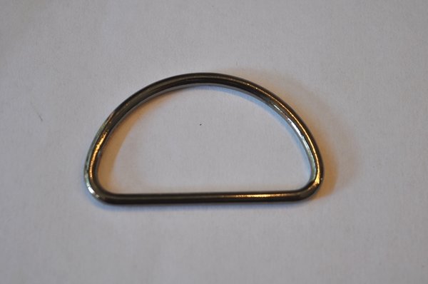 D-Ring 50 mm geschlossen hematith