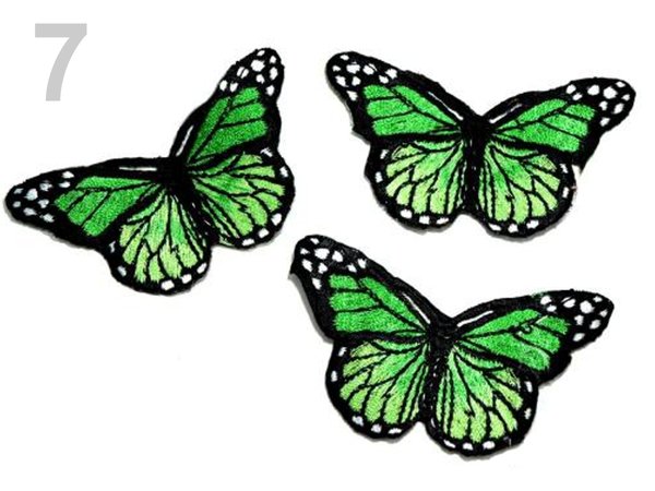 Applikation/Bügelbild Schmetterling Kelly Green