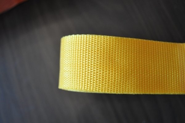 Gurtband 50 mm Gelb