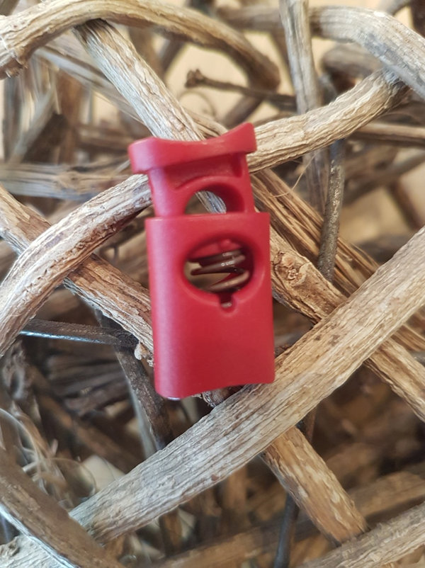 Kordelstopper 5mm Durchlass rot